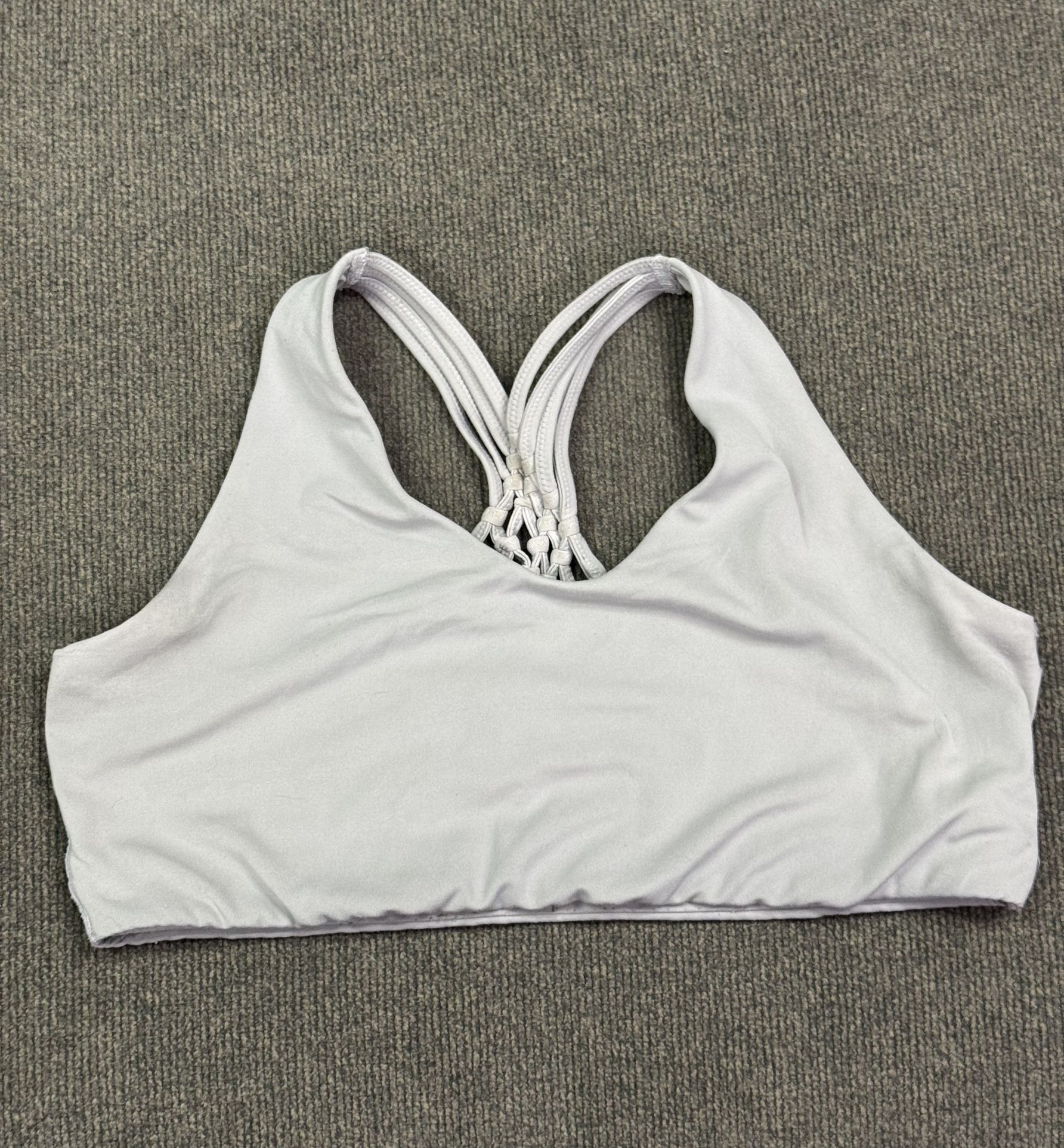 Women’s Offline Aerie Braided Back Sports bra, Gray size XL NO PADS