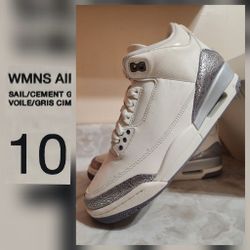 Nike Air Jordan 3 Retro Size 10 Women