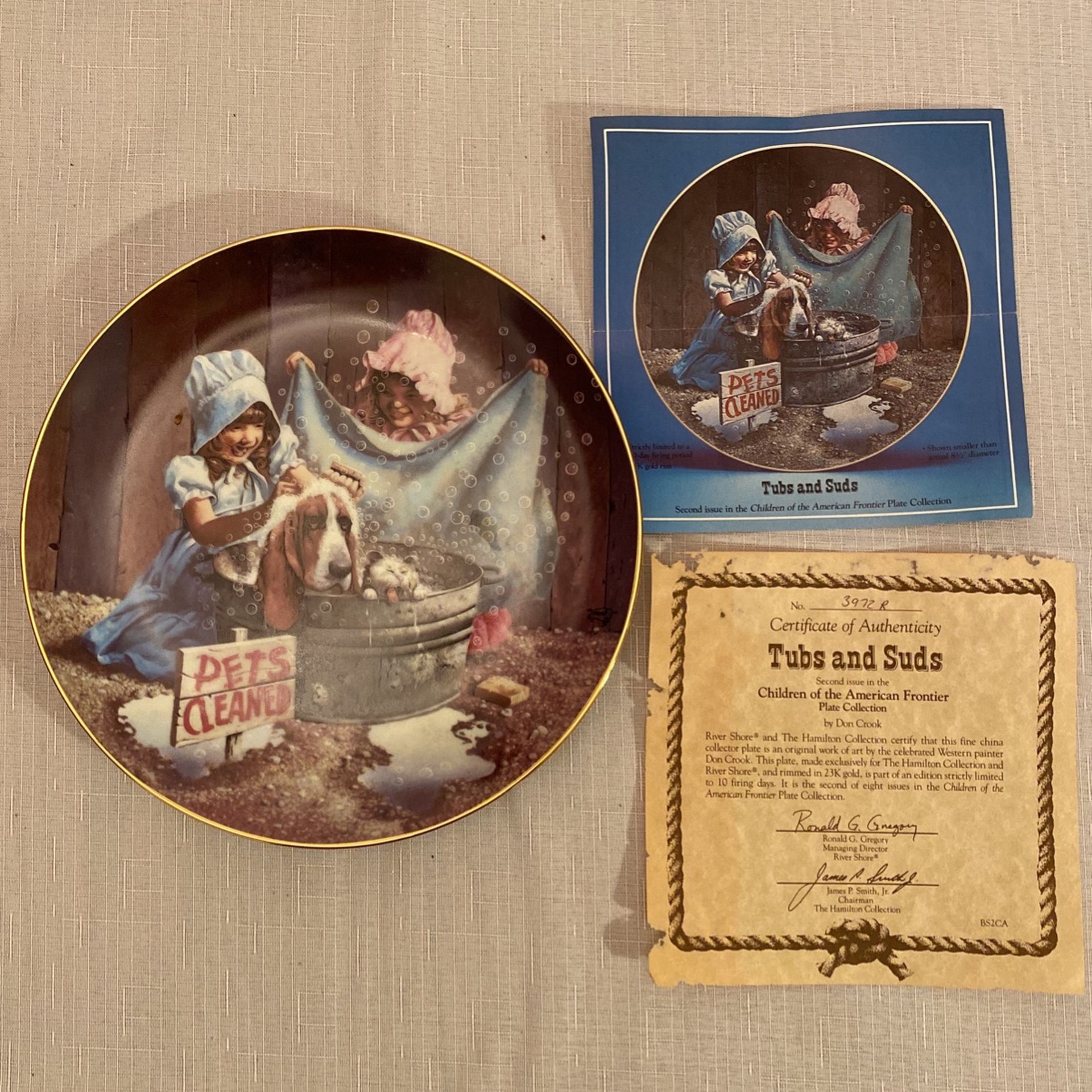 Children of the American frontier Plate Collection