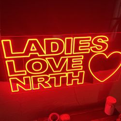 Red Neon Led Sign Ladies Love