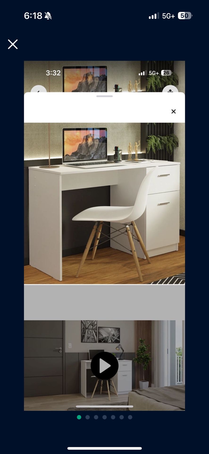 White Desk Great Condition!