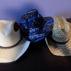 Kids Cowboy Hats And Avengers 