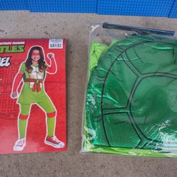 TMNT NWT 7pc set Childs NICKELODEON Raphael Ninja Turtles Costum Sz M