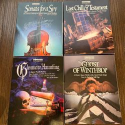 4 Vtg BePuzzled Murder Mystery Story Puzzle Spy Ghost Hunting Lot Alan Robbins