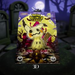Mimikyu 3D Halloween Pokemon Card