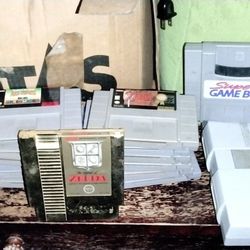 Super Nintendo W/ Rare Gold Zelda Game & MANY MORE