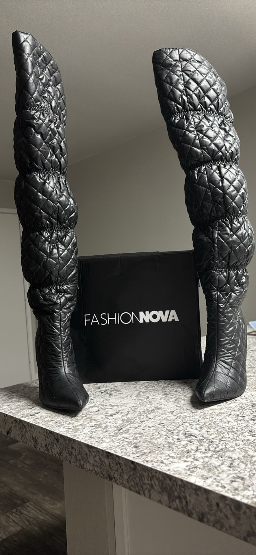 Whitney Quilted Over The Knee Boots