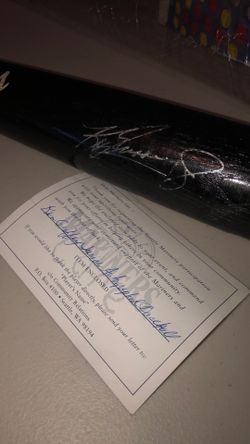 Ken Griffey Jr. Autograph Game Used Rawlings Bat