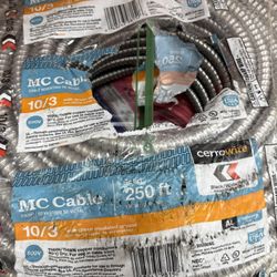 New MC Metal Clad Cable 10/3