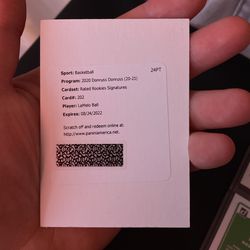 Signed Lamelo Ball Rookie Card Don Russ