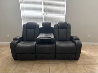 Ashley Leather reclining couches