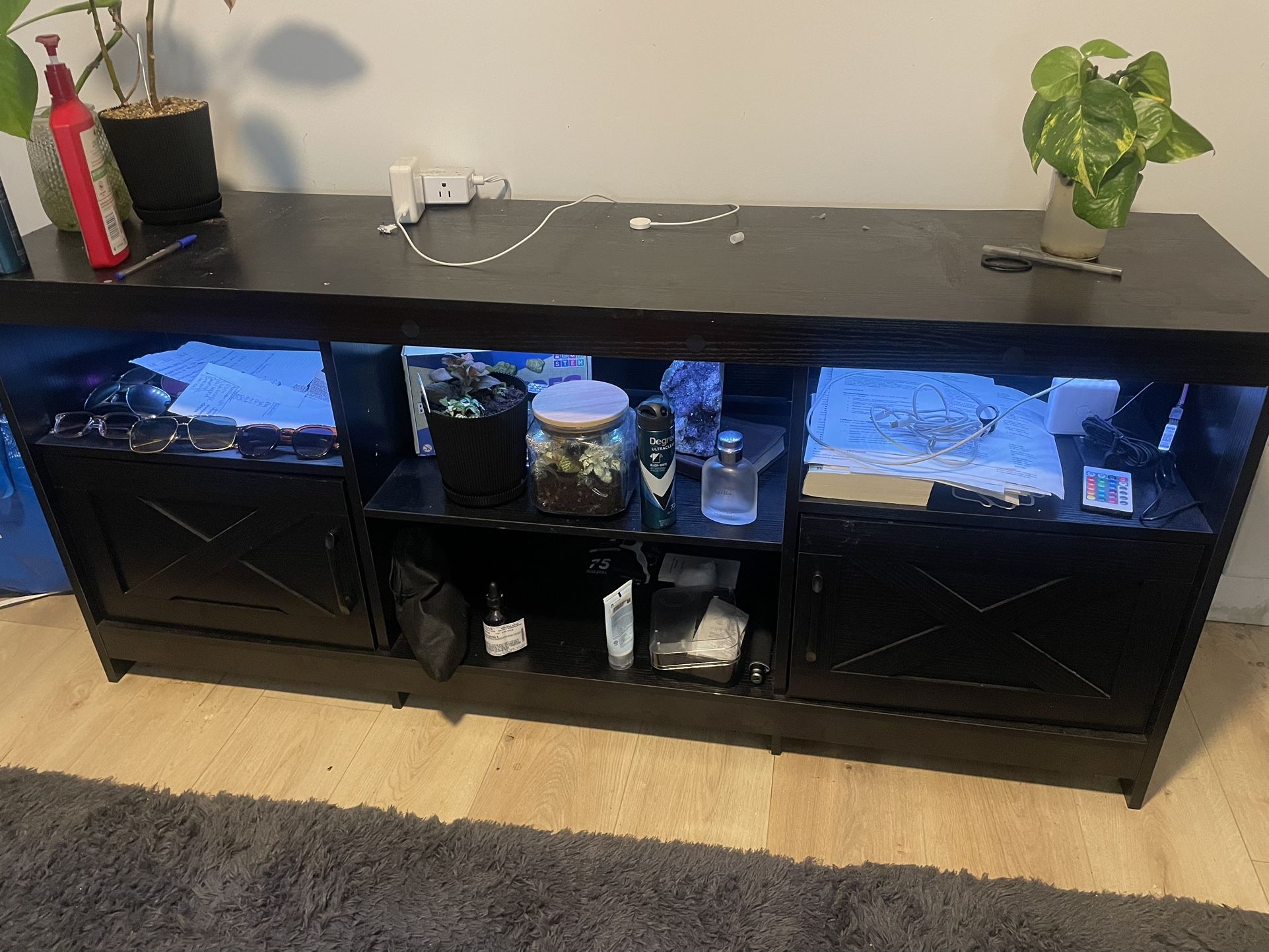 Light Up Led Entertainment Center