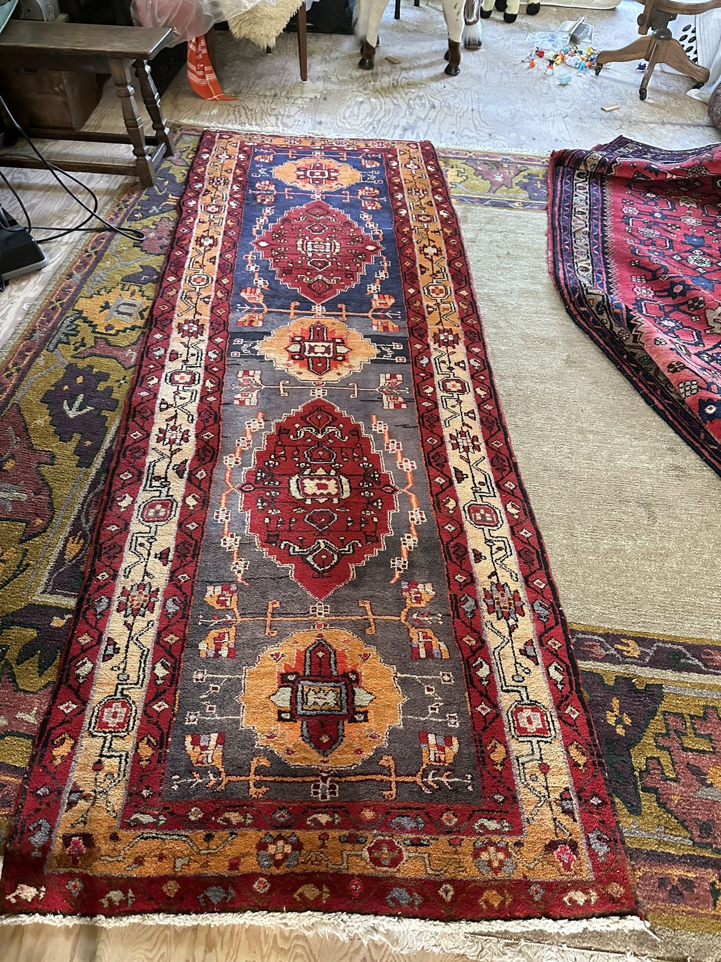 Persian Rug Wool Runner 9x3