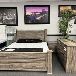 4PC Platform King Bedroom Set 