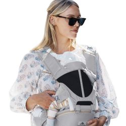 Baby Carrier, KIDIRA 6-in-1 Ergonomic Baby Carrier Newborn to Toddler for 7-50lbs, Front & Back Baby Carriers with Hip Seat for Dad Mom, Adjustable In