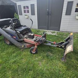 Toro Zero Turn Mower And Plow 
