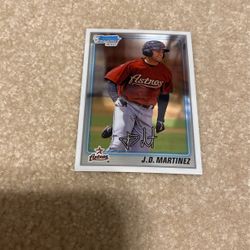 2010 Bowman Chrome J.D. Martinez Rookie Card- Near Mint