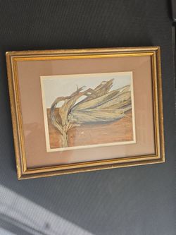 Richard "Dick" O'Brien Original Painting "Corn Husk" Framed W/ Gallery Receipt
