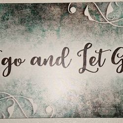 Let Go and Let God Custom Made Canvas