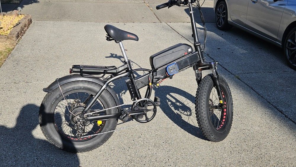 Ebike Fat Tire 48v 500w motor Kobalt battery option. Heybike Mars