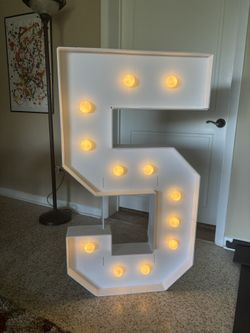 Large # 5 Foam Core For Party