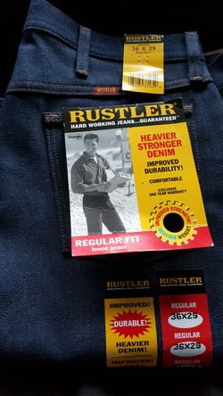 Rustler jeans size 36x29