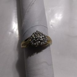 10k Gold Heart Ring Size 6 And 3/4 Used