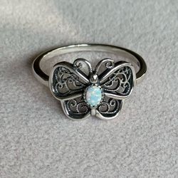 Butterfly 🦋 925 Sterling Silver Ring 💍 size 10