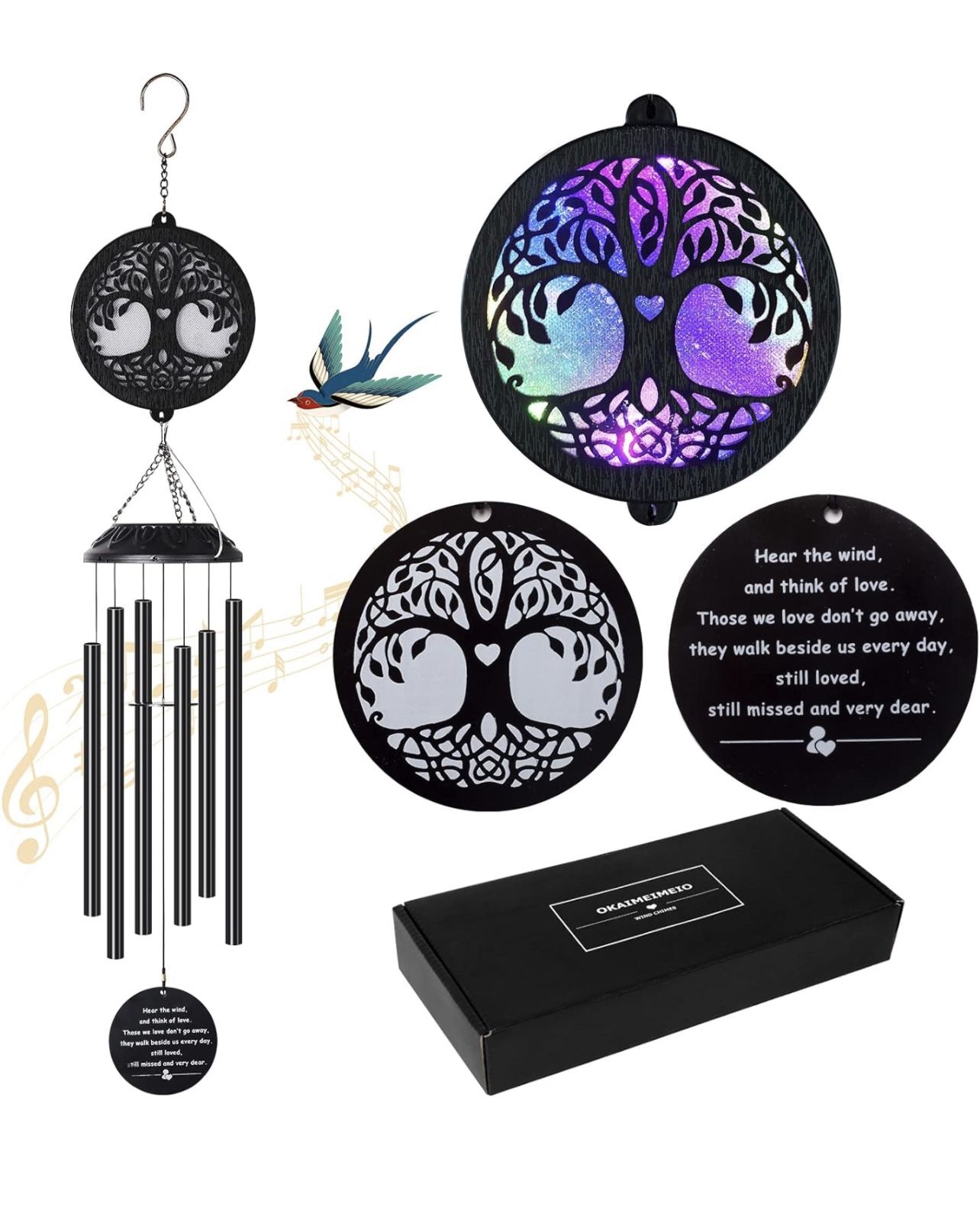 Solar Tree of Life Wind Chimes