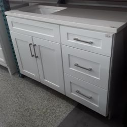 48 Inch White  Bathroom vanity  .top Sell Separate 