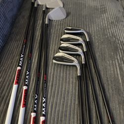 Taylormade Qi10 Iron set 8 iron bundle KBS Shafts Stiff Flex