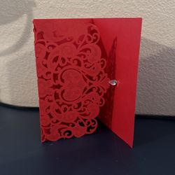 Red Invitation Sleeves 50 Ct New Kit 