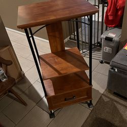 Entertainment Stand With Lower Drawer