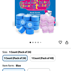 ZouRunAn toilet cleaning tablets 24 pack