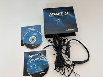 BOSE ADAPT IQ LIFESTYLE AUDIO CALIBRATION SYSTEM HEADSET + 2 DISCS /COMPLETE