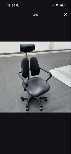 Ergonomic Split-back Office Chair with Adjustable Headrest Very Good Condition