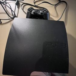 PS3 Slim 120 Gig W Control And Cables 
