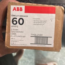60a Circuit Breakers GE-ABB