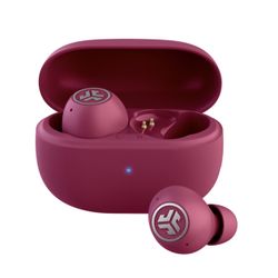 JLab Go Pop ANC True Wireless Earbuds , 24+ Hr Playtime, Bluetooth, fuchsia