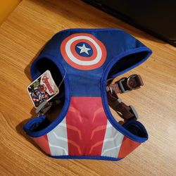 Pet Soft & Comfy Stylish heavy duty Pet harness size L Captain America