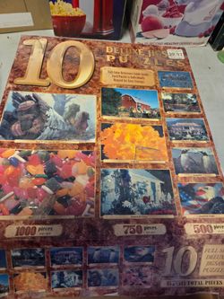 Package of 9 different puzzles