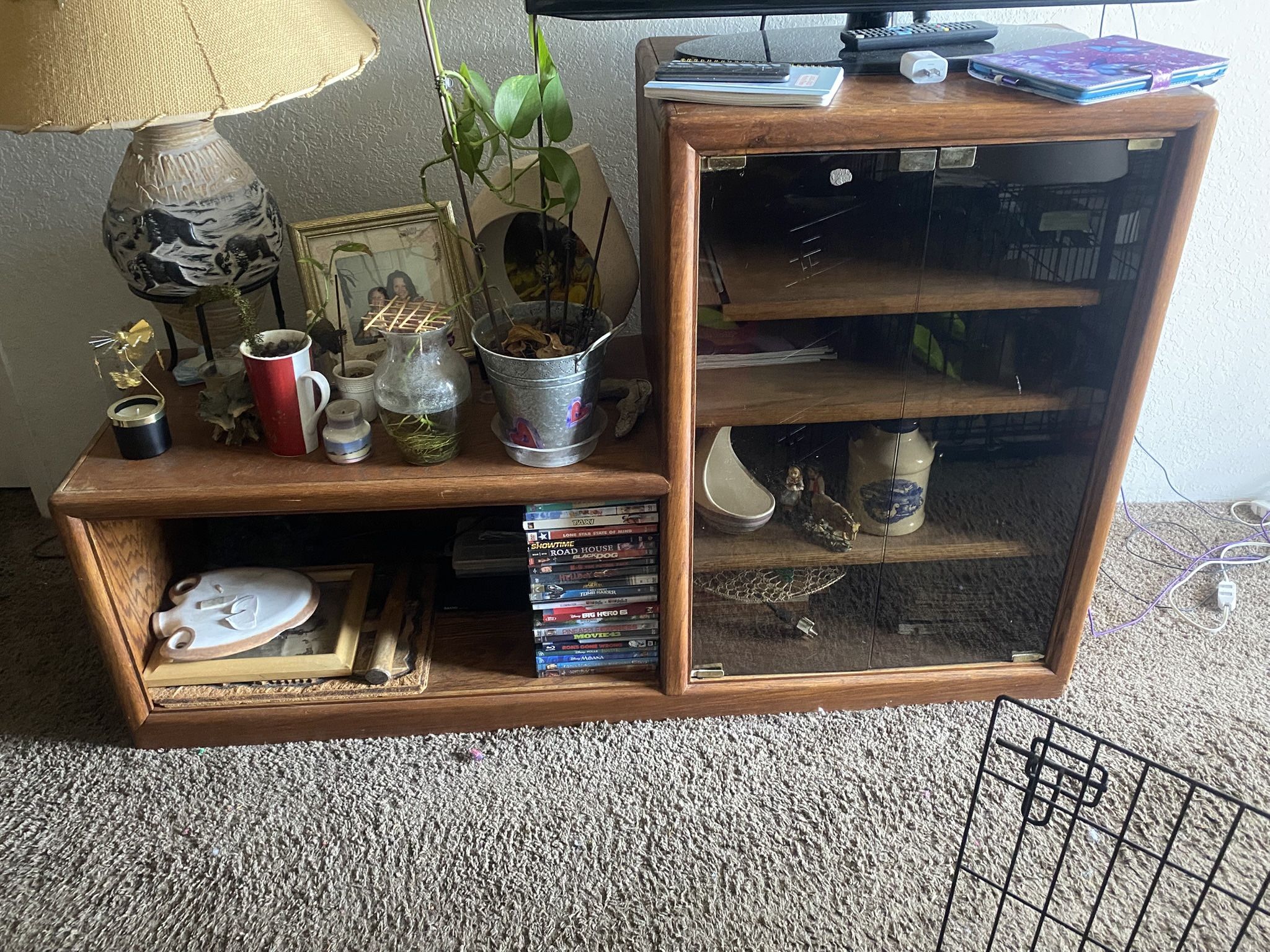 Solid Wood Entertainment Center