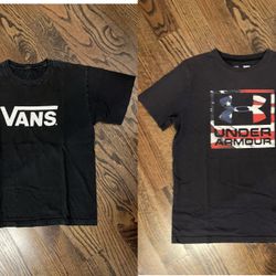 2 Boy T-shirts Vans Under Armour L