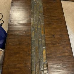 Wood W/real Stone Inlaid 