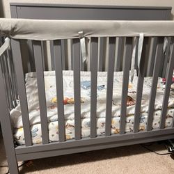 Gray Crib 
