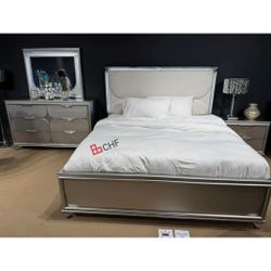 LED Headboard Queen  / Eastern King Size Bed Frame  ( Mattress Sold Separately)