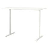 Sit Stand Desk - IKEA - Trotten - White