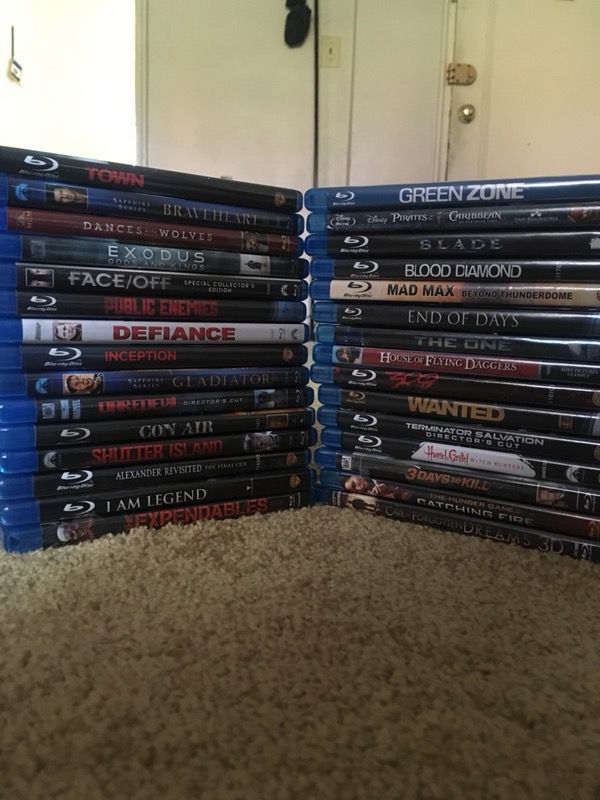 excellent blu ray movie $7 each