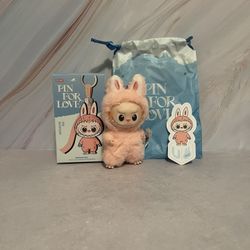 Authentic PopMart Labubu Pin For Love  — Confirmed “U”