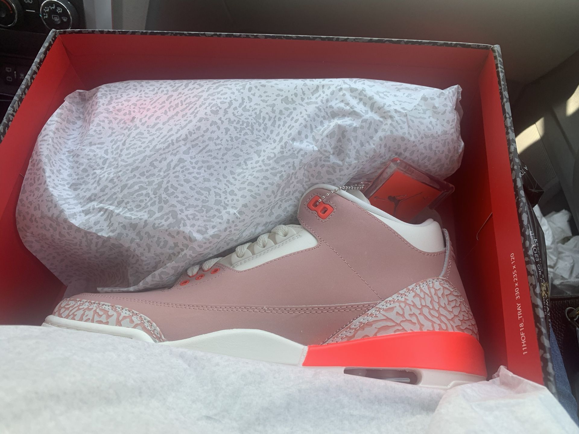 Rust Pink 3’s Authentic Receipt With It Never Worn